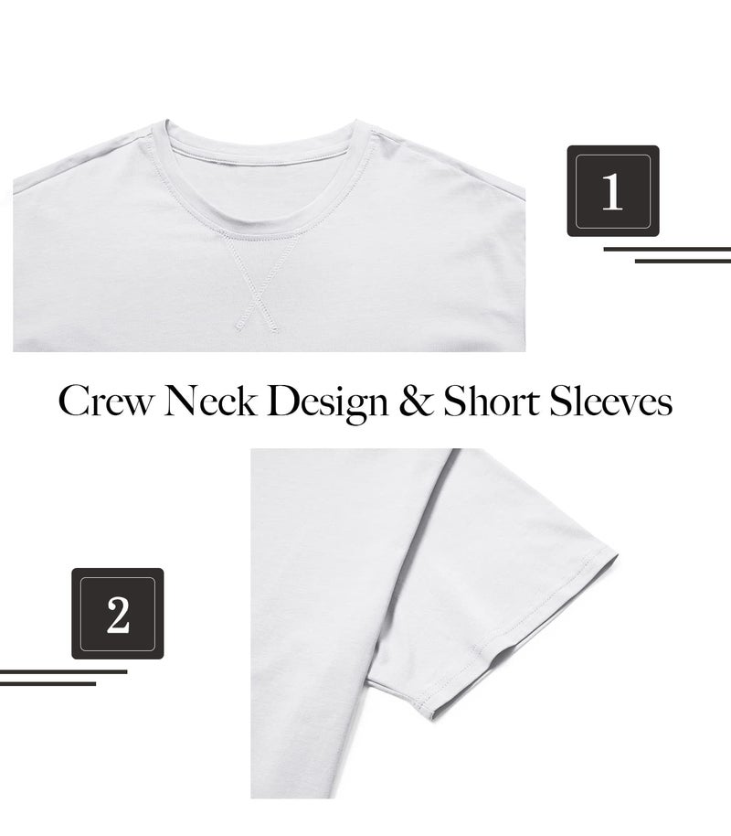 LETAOTAO Mens Longline Gym Muscle Bodybuilding Tshirts Hipster Reflective Line Scallop Crewneck Tees Shirts Tops - Image 4